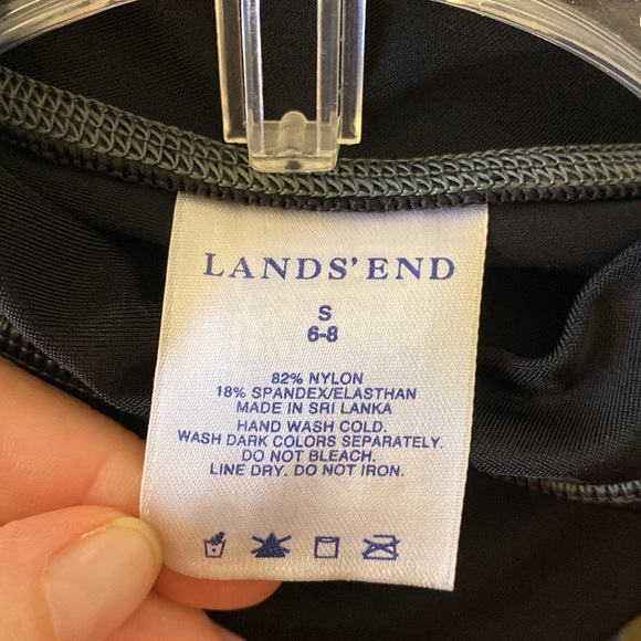 Land’s End rashguard long sleeve swim shirt top black - Picture 4 of 4